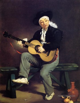  chanteur Tableaux - Le chanteur espagnol Le guitariste réalisme impressionnisme Édouard Manet